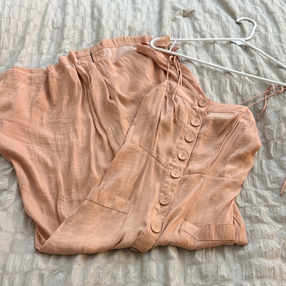 Urban outfitters Peach Button Down dress - boho - small - Picture 9 of 10